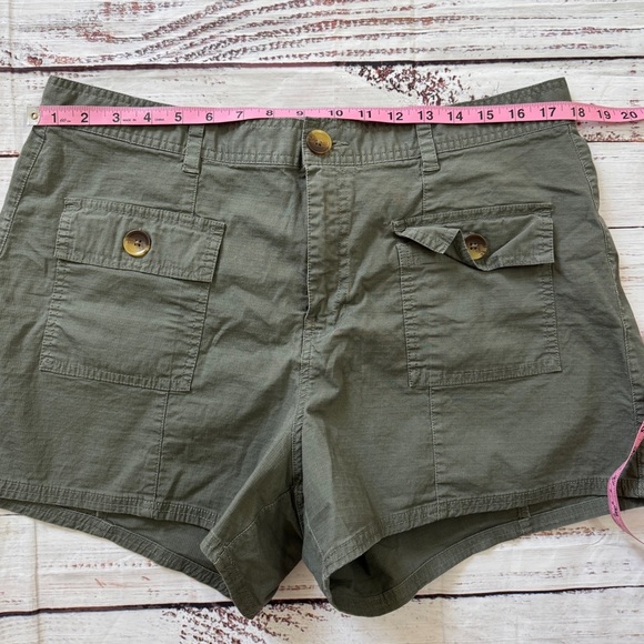 Vuori Ripstop Utility Short Army Green Button Patch Pocket Women’s XL - Picture 5 of 7